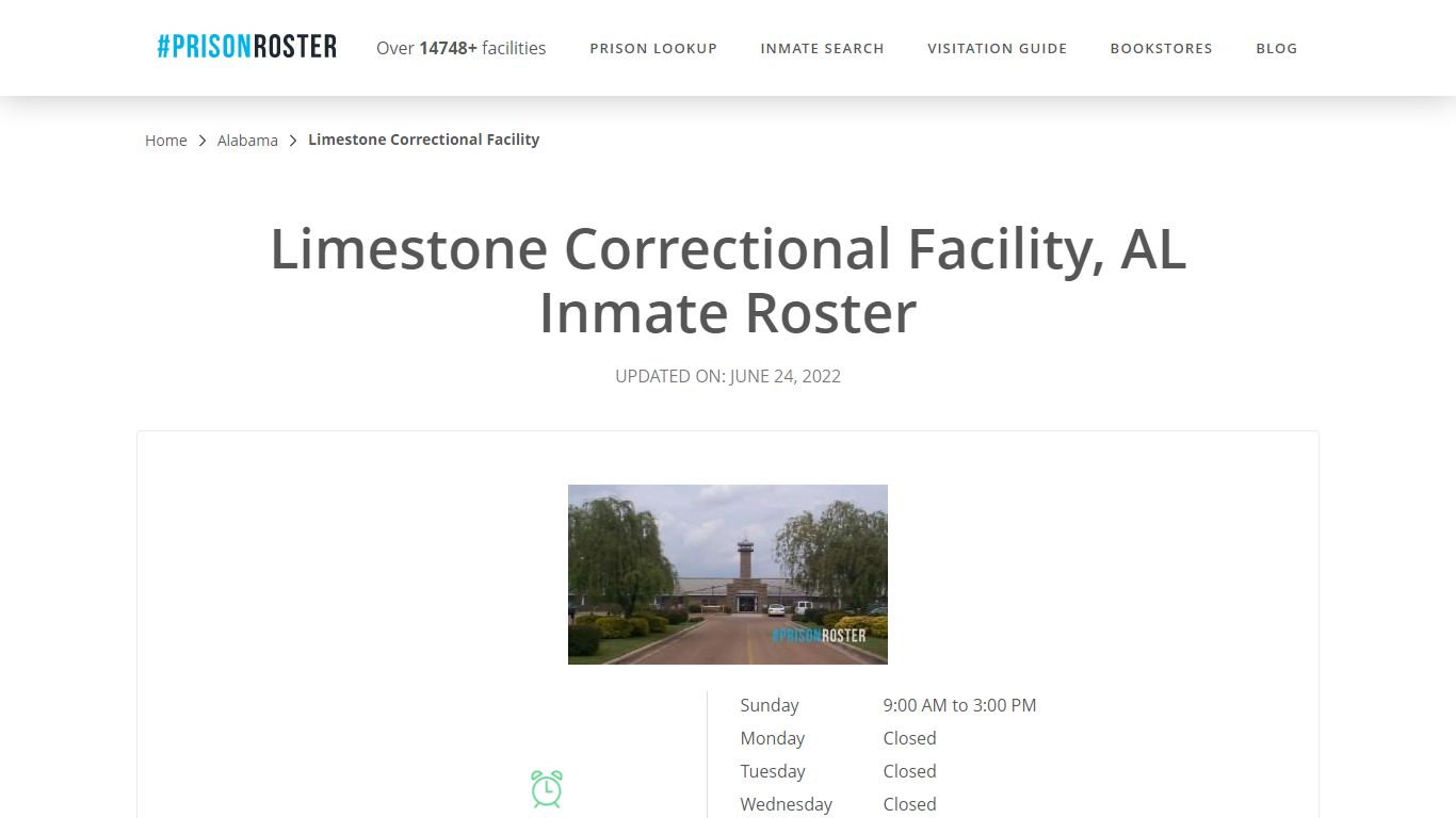 Limestone Correctional Facility, AL Inmate Roster - Prisonroster